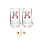 Kronenbourg 1664 Premium Beer Glasses Set of 2 with Midlands Bar Suppliers Thin Beer Coaster