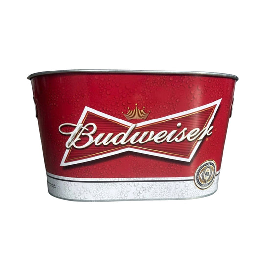 Budweiser Ice Bucket - Galvanised - 16cm x 30cm x 20cm