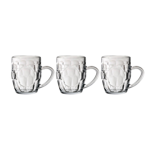 Dimple Panelled Tankards 290ml Set of 3