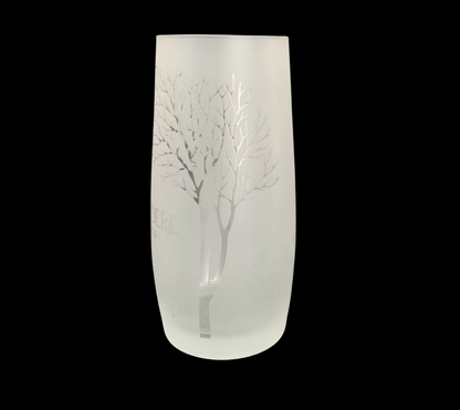 BELVEDERE RARE VODKA Frosted Glass 14.5 cm Tall NEW