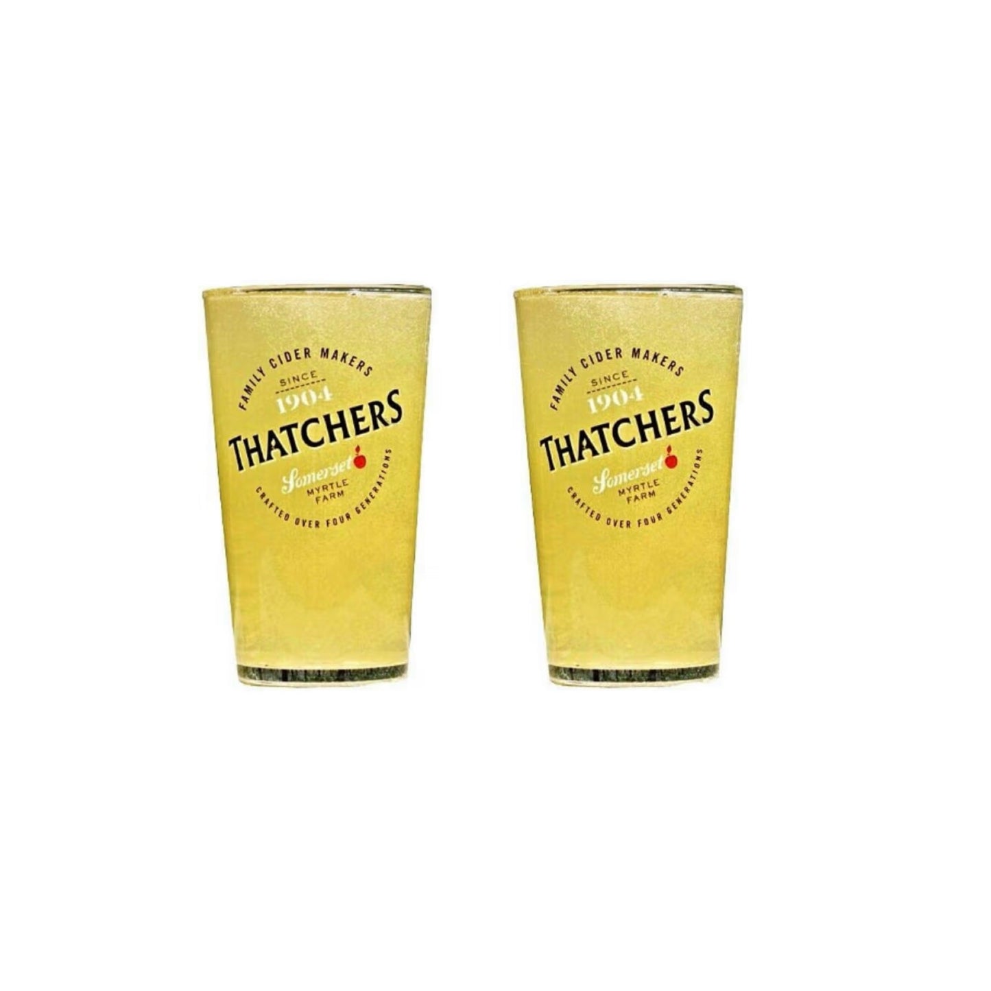 Thatchers Cider Half Pint Glasses CE 10OZ/280ml (Set of 2)