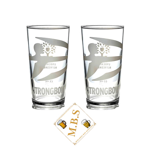 Strongbow Cider Pint Glass X2