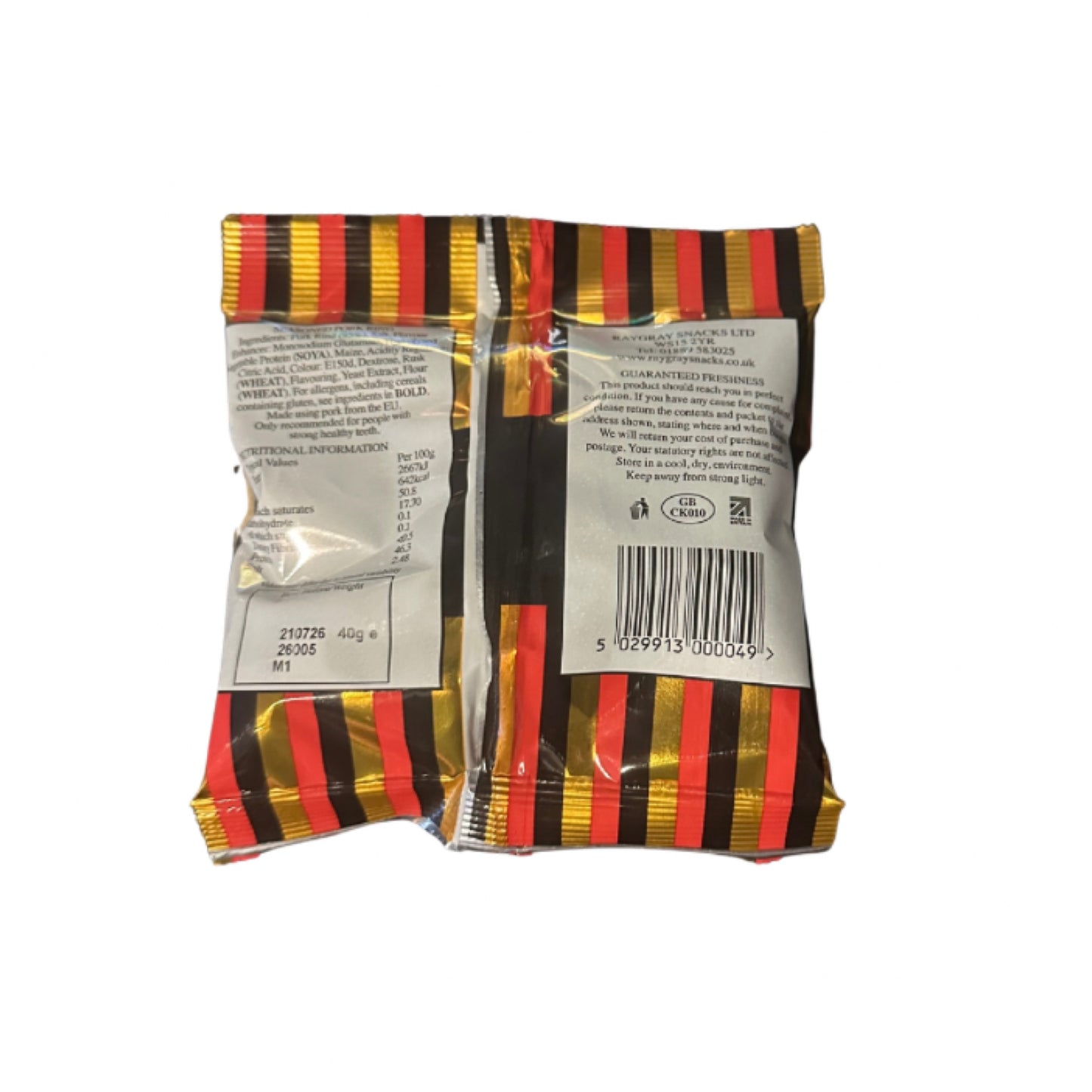 RayGray Pork Scratchings 20 x 40g