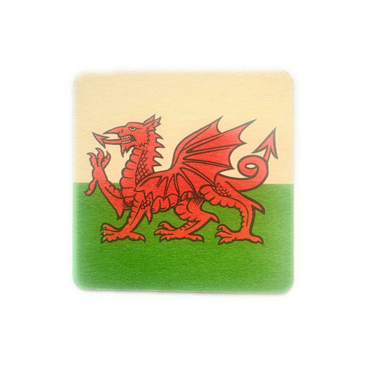 WELSH DRAGON Card Beer Coasters
