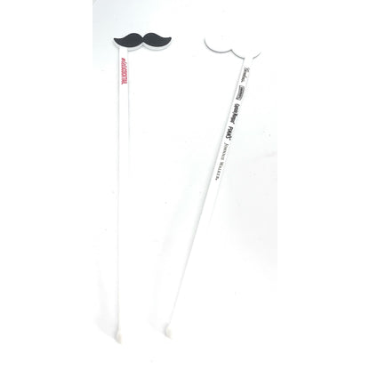 Pack of 100 Moustache Drink Stirrers