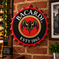 Bacardi Rum Metal Bottle Cap Sign 35cm