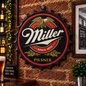 Miller Metal Bottle Cap Sign 35cm