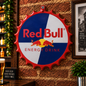 Red Bull Metal Bottle Cap Sign 35cm