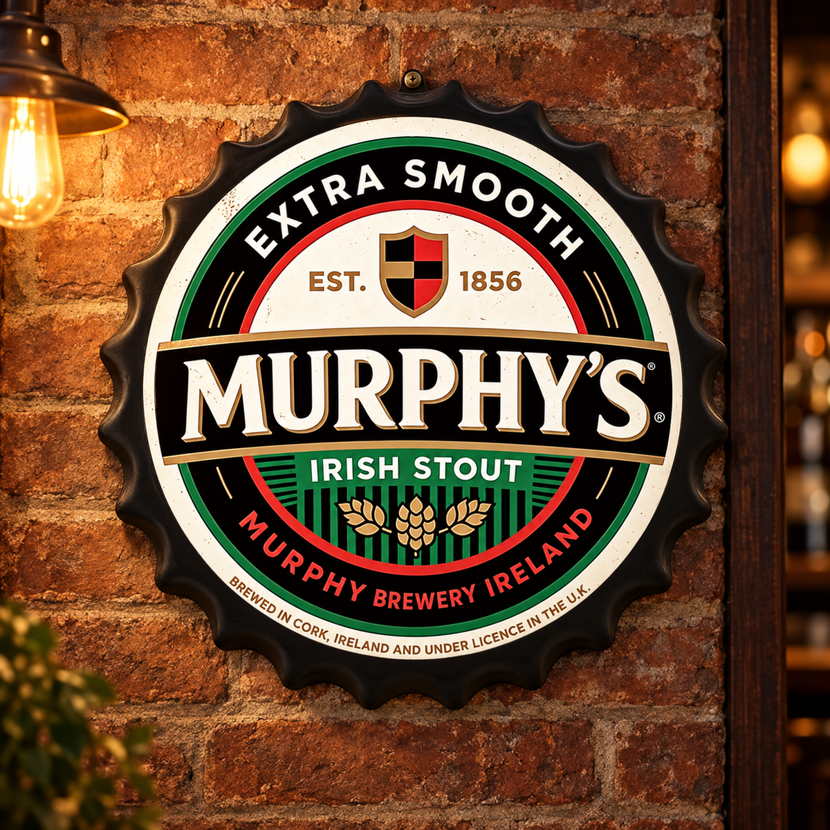 Murphy’s Metal Bottle Cap Sign 35cm