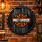 Harley Davidson Metal Bottle Cap Sign 35cm