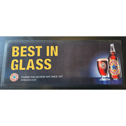 Newcastle Brown Ale Rubber Bar Runner 60cm x 23.5cm