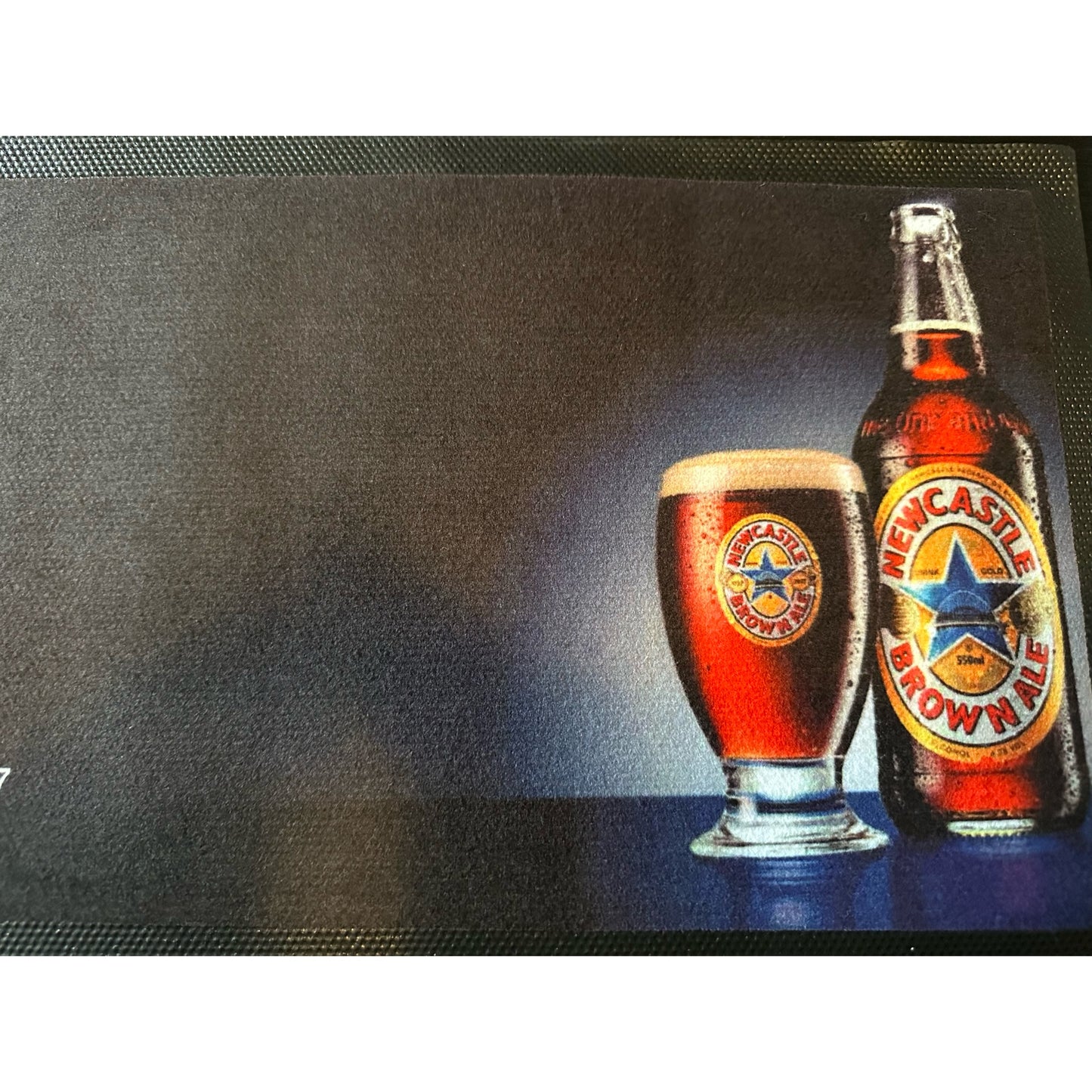 Newcastle Brown Ale Rubber Bar Runner 60cm x 23.5cm