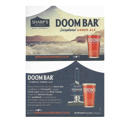 100 x Doombar Beer Mats - Beer Coasters - Home Bar / Home Pub Brand New