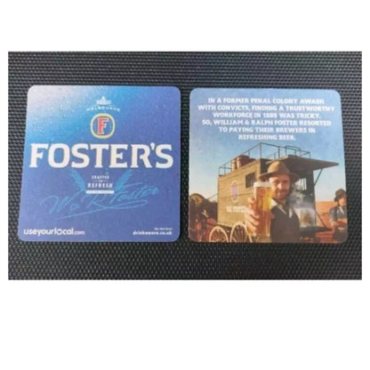 100 Fosters Lager  Beer Mats - Drip Mats, Coasters - Bar/Pub
