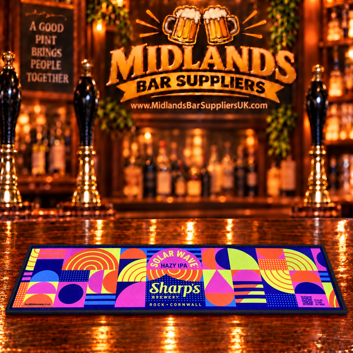 Sharps Thin Rubber Bar Runner 31” x 9”