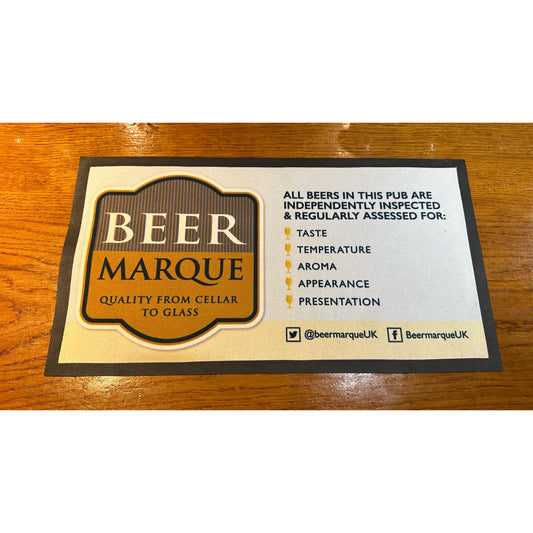 Beer Marque Bar Runner 43.5cm x 23.5cm